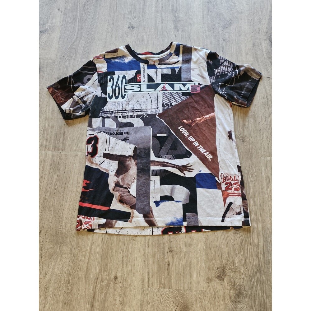 Nike Air Jordan MENS Shirt Size Large 360 Slam Dunk All Over Print